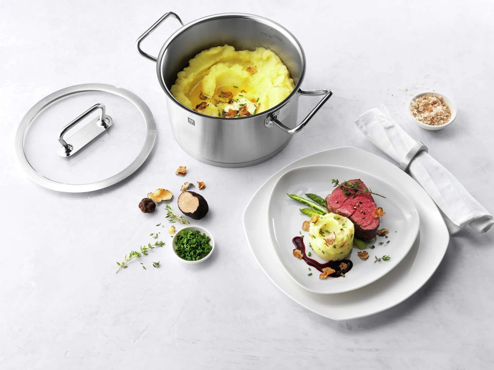 Zwilling Pro Topf & Stielkasserollenset, 5 Teile Zwilling