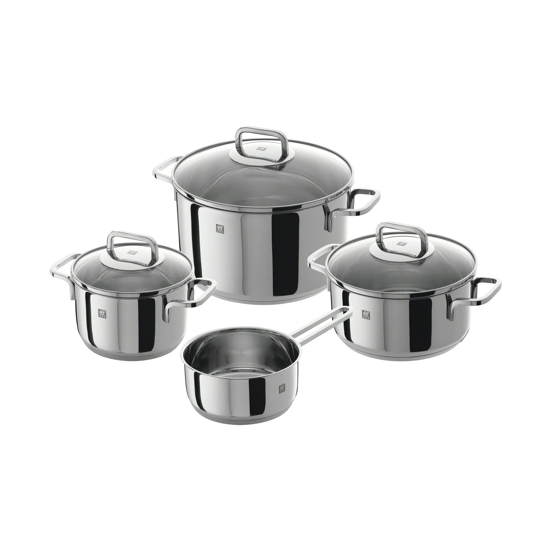 Zwilling Quadro Kochtopfset 4 Teile, 4 Teile Zwilling