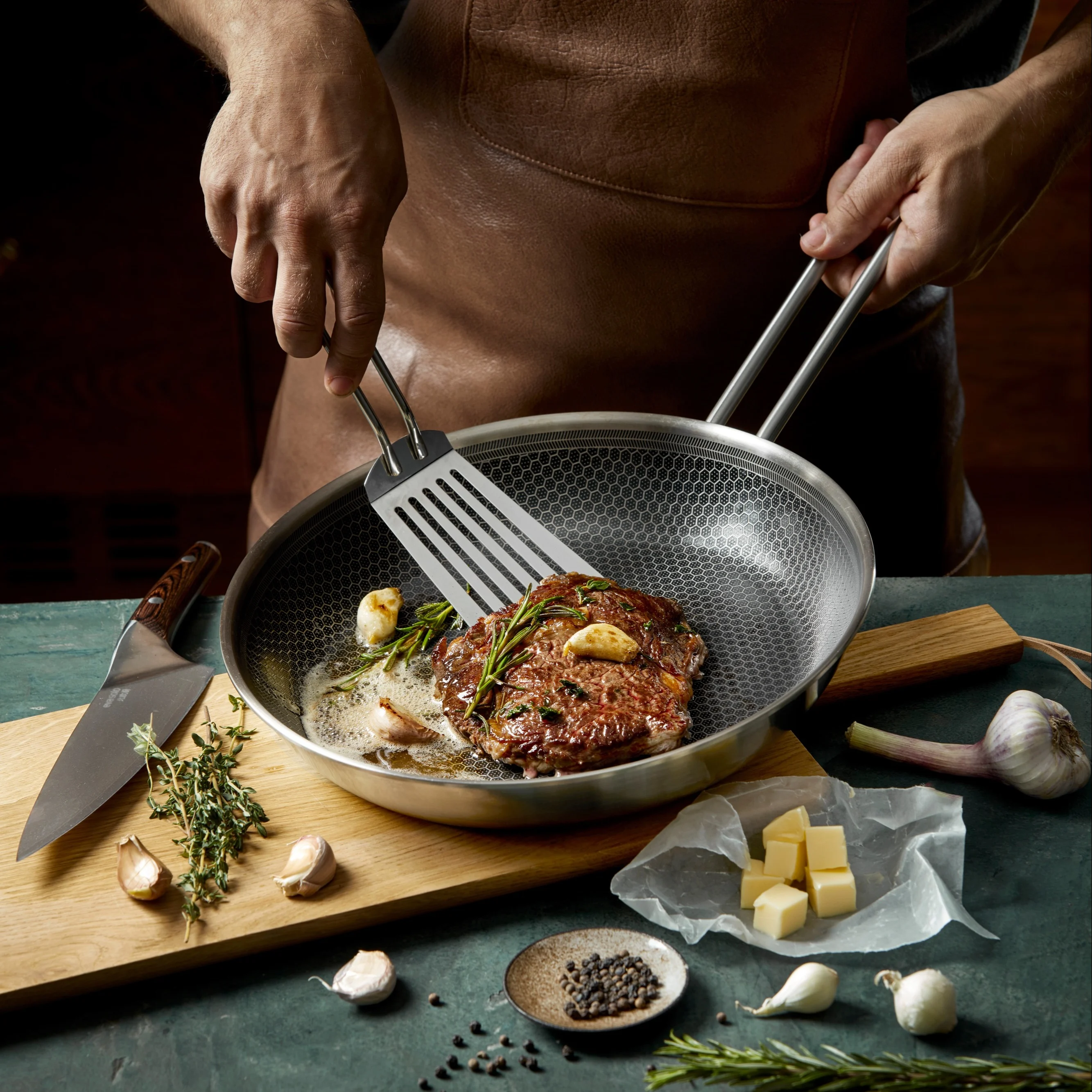 Kockums Jernverk Bratpfanne Aus Karbonstahl 28 Cm – Vorbehandelt Mit Pflanzenöl, Made In Schweden